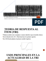 Teoria de Respuesta Al Ítem