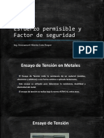 Esfuerzo permisible y Factor de seguridad