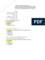 SOAL UAM BAHASA ARAB 2022