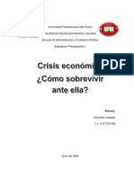 Cómo Sobrevivir Ante Una Crisis Económica