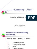 Chapter 15 Housekeeping