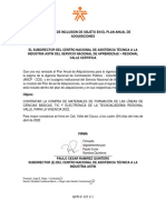 Certificado Paa 2022