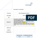 Cover Sheet - Assignment For P HC216