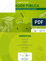 Informe Dinero para La Educación