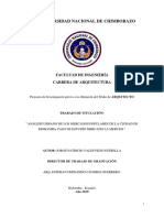 Analisis Urbano de Los Mercados de Riobamba Caso de Estudio Mercado Santa Rosa.