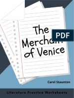The Merchant of Venice Literature Practice Worksheets Sample Pages