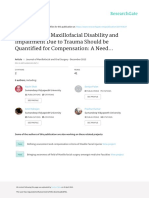 Quantifying Maxillofacial Disability for Compensation