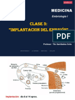 Clase 3 Implantacion Del Embrion