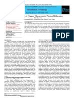 Application of Flipped Classroom in Physical Education: Educational Technology