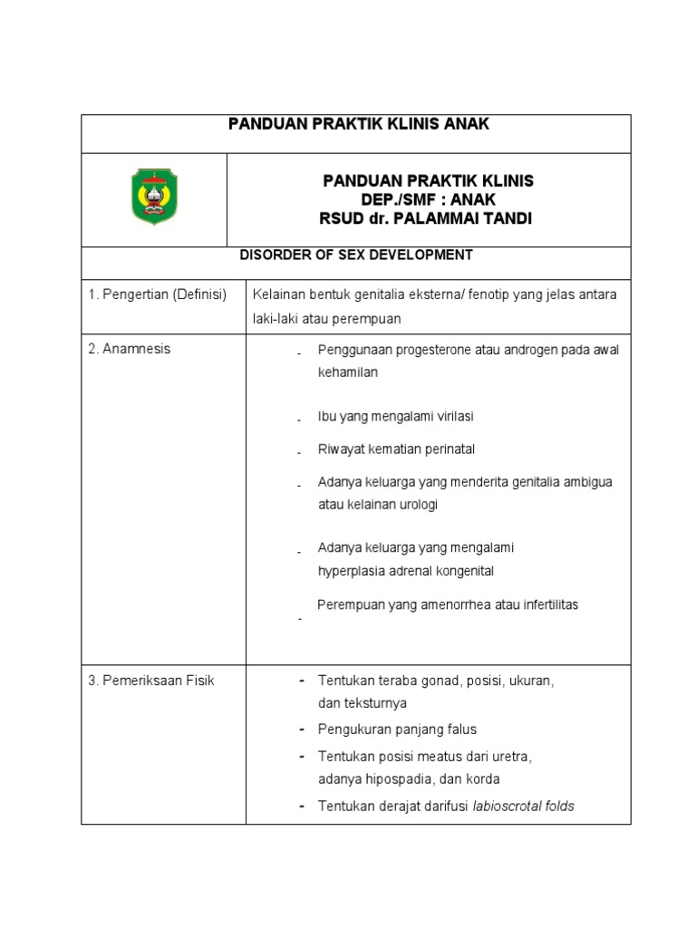 PANDUAN PRAKTIK KLINIS ANAK - Docx-Dikonversi | PDF