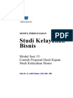 MODUL PERKULIAHAN Studi Kelayakan Bisnis