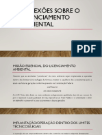 Reflexões Sobre o Licenciamento Ambiental (28!03!2022)