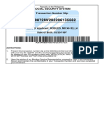 MO0872IW202206135582: Social Security System Transaction Number Slip