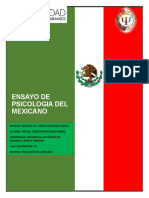 Ensayo Psicologia Del Mexicano