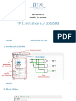 TP 1: Initiation Sur LOGISIM: SMI Semestre 3 Module: Electronique