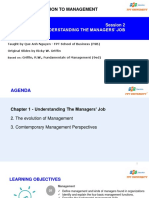 Mgt103-Introduction To Management: Session 2 Understanding The Managers' Job