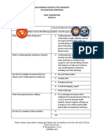 Don Honorio Ventura State University Villa Bacolor, Pampanga Final Examination Pathfit 2