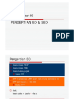 Pengertian BD & SBD