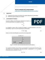 Informe Pract Lab Variacion de La Presion Con La Profundidad - 2022 - 10