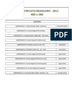 Modelo Circuito 2011 - 4BD e 5BD