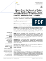 Evidence From The Decade of Action For Road Safety: A Systematic Review of The Effectiveness of Interventions in Low and Middle-Income Countries