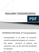 Railway Engineering Introduction 2022