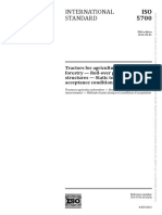 ISO 5700-2013 - Tractors For Agriculture and Forestry - Roll-Over Protective Structures - Static Test Method and Acceptance