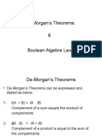 DeMorgans Theorem & Boolean Laws1