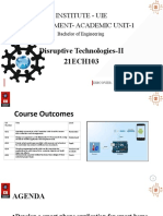 Institute - Uie Department-Academic Unit-1: Disruptive Technologies-II 21ECH103