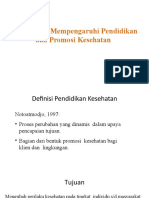 Faktor Yang Mempengaruhi Pendidikan Kesehatan