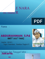 Profile Nara Sumber