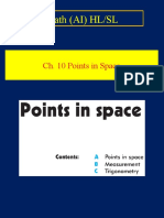 Math (AI) HL/SL: Ch. 10 Points in Space