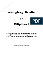 Banghay Aralin Sa Filipino - Edited