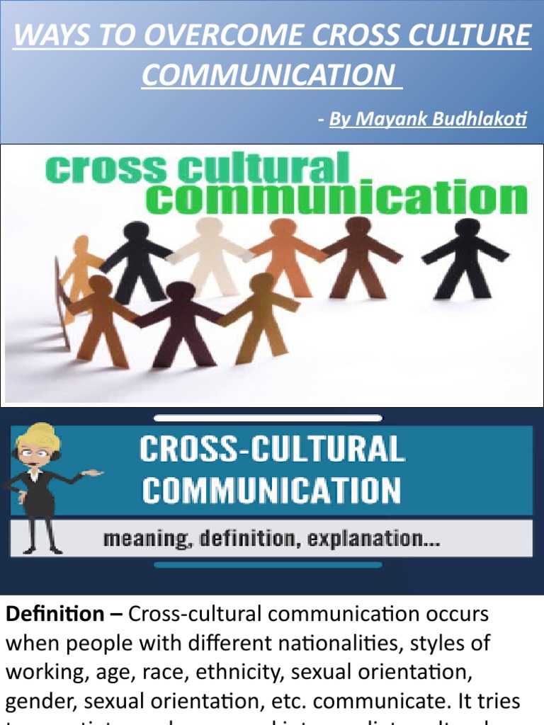 Ways To Overcome Cross Culture Communication | PDF | Communication ...