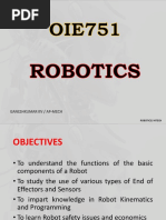 Oie751 Robotics Unit I