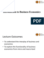 Introduction To Business Economics