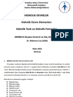 2-Hidrolik Devre Elemanları-Hidrolik Tank Ve Pompalar