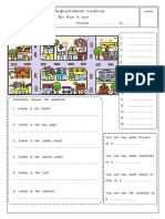 Place in Town Worksheet