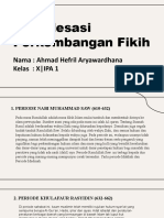 Periodesasi Perkembangan Fikih