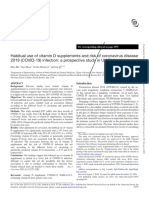 Habitual Use of Vitamin D Supplements and Risk of Coronavirus Disease 2019 (COVID-19) Infection A Prospective Study in UK Biobank