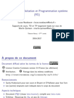Programmation Systeme Handout