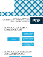 Mempertahankan Kemerdekaan dari Ancaman Disintegrasi Bangsa