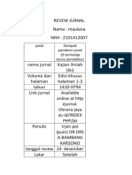 CONTOH REVEW JURNAL