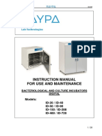 R. Espinar Incubator Manual