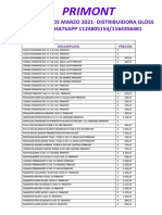 Lista de Precios Primont Marzo 2022