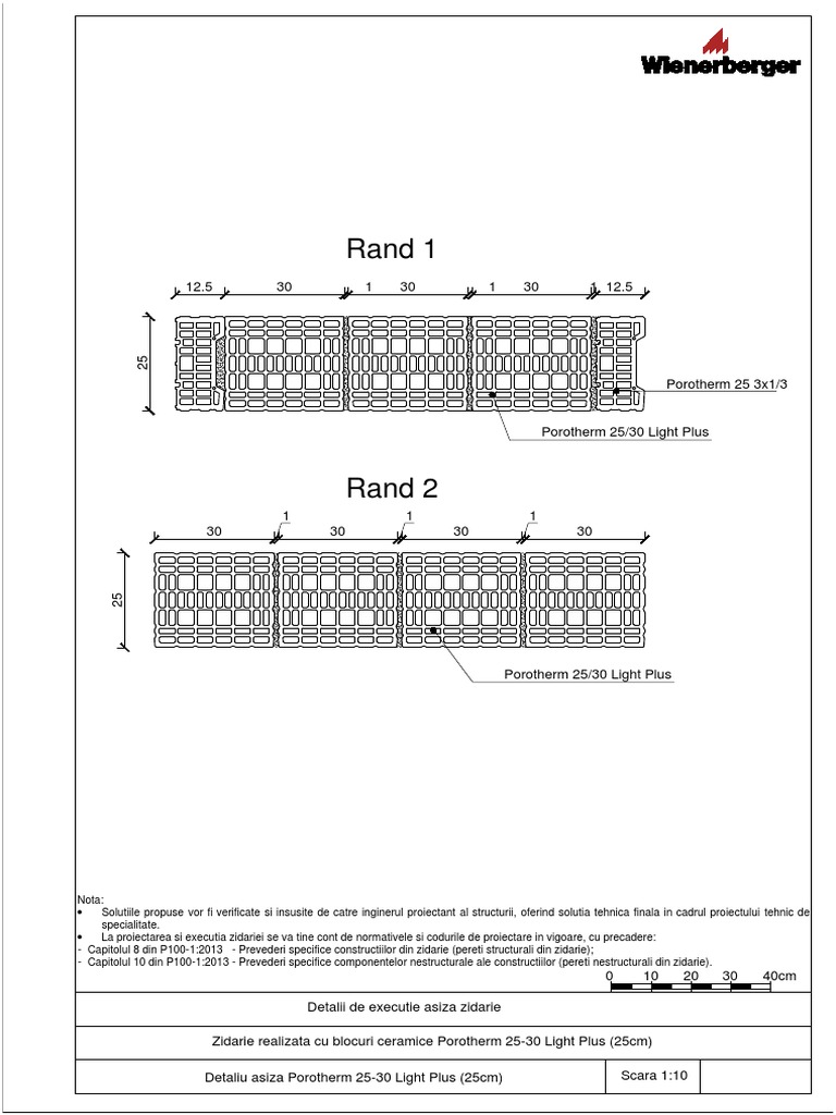 Detalii Porotherm 25-30 Light Plus | PDF