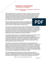 ENSEIGNER LA RESILIENCE (4 Pages - 98 Ko)