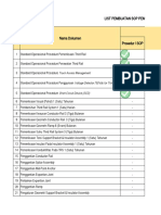 List Pembuatan Sop Pemeriksaan Dan Perawatan (Maintenance) Third Rail