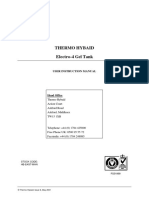 Thermo Hybaid Electro-4 Gel Tank: User Instruction Manual