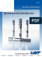 High Performance Solid Carbide Milling Cutters: New Products For Cutting Tool Engineers